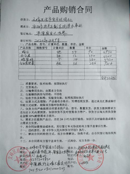 家具销售合同模板详解及使用指南