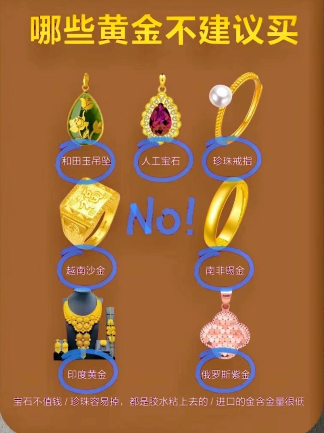 警惕！这些牌子的黄金千万别买